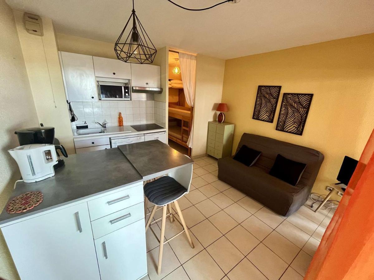 Studio Cabine Avec Terrasse 4 Pers, Acces Direct Plage, Tv, Animaux Admis - Argeles-Sur-Mer - Fr-1-225-798 Dış mekan fotoğraf