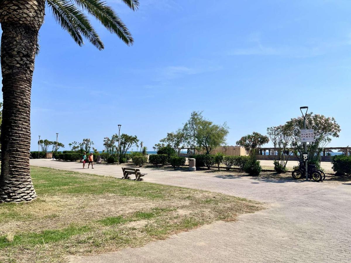 Studio Cabine Avec Terrasse 4 Pers, Acces Direct Plage, Tv, Animaux Admis - Argeles-Sur-Mer - Fr-1-225-798 Dış mekan fotoğraf